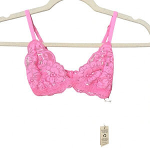 We are Hah x Free People Chi Lace Bralette Rose Quartz XS NWT Feminine Summer